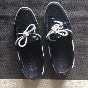 Cole Haan boat shoes.